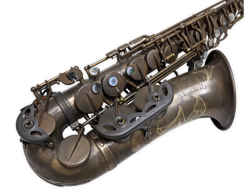 Hanson LX Alto Saxophone Hand Rubbed Raw Brass