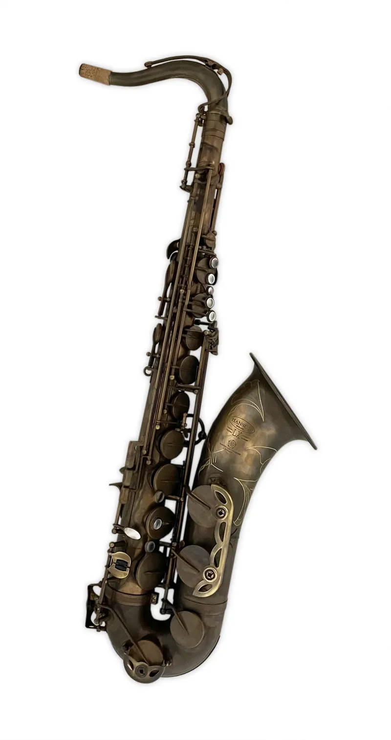 Hanson LX Tenor Saxophone Hand Rubbed Raw Brass