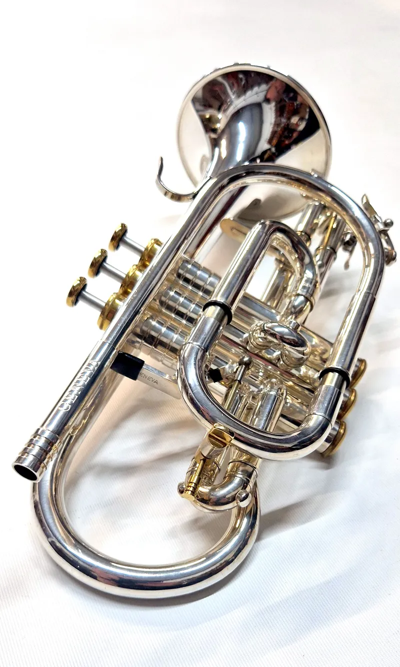 Secondhand Geneva cornet silver plate-1