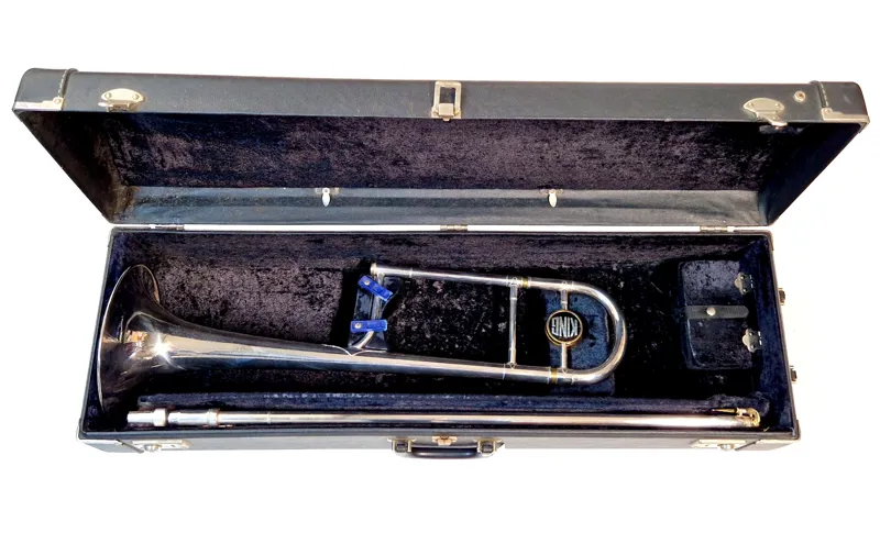Secondhand King 4B trombone in silverplate-3