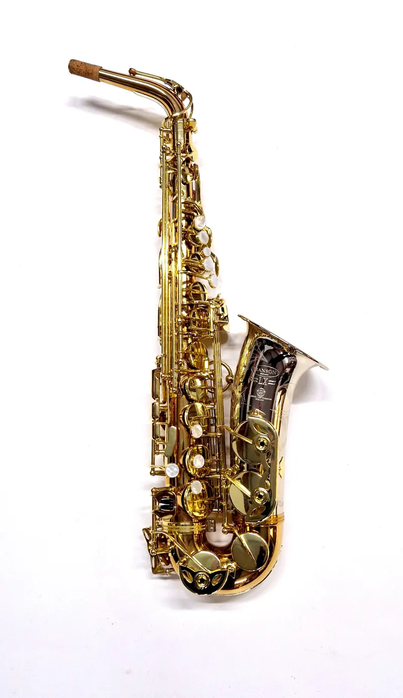 Hanson LX Alto Saxophone Gold Brass with Yellow Brass and Cupronickel Bell