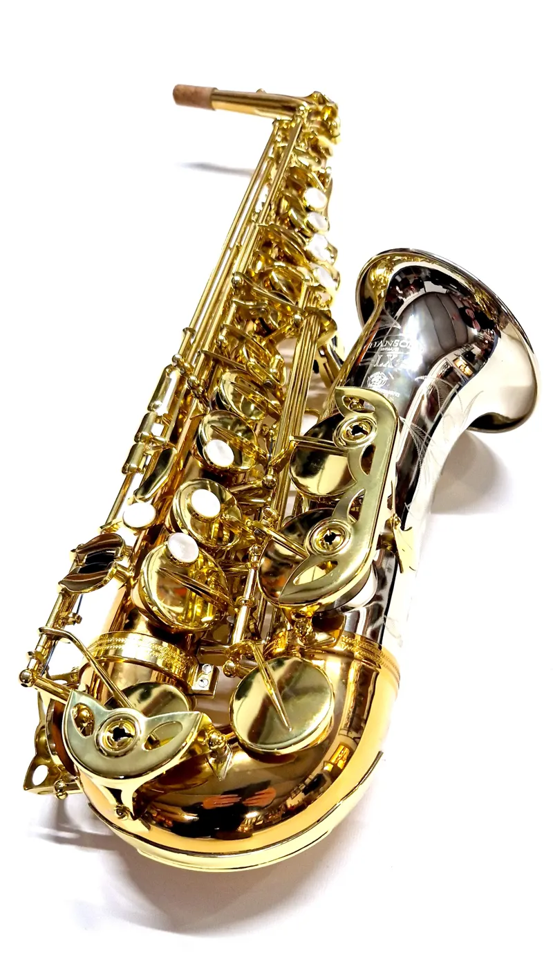 Hanson LX Alto Saxophone Gold Brass with Yellow Brass and Cupronickel Bell-1