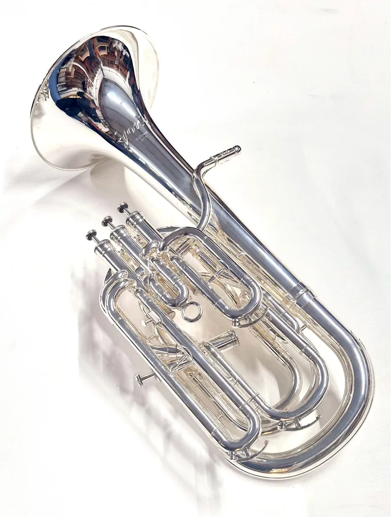 Secondhand York Preference Baritone Horn Silverplate-2