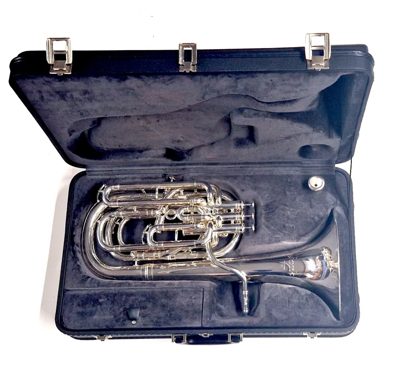 Secondhand York Preference Baritone Horn Silverplate-3