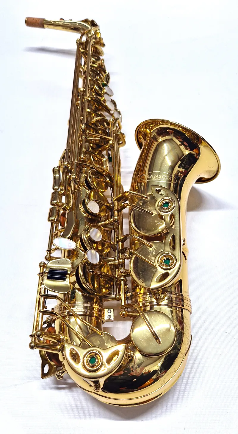 Used Hanson Alto Saxophone in Gold Lacquer-2