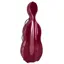 Hidersine Fibreglass Cello Case - Wine Red