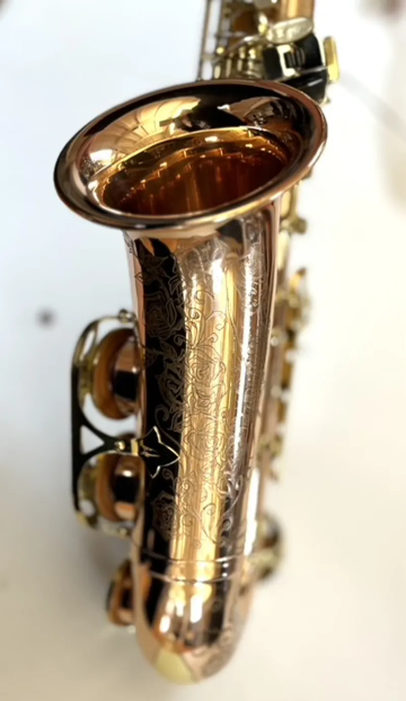 Pre Owned Hanson 'Monarch' Alto Saxophone - Bronze Body-3