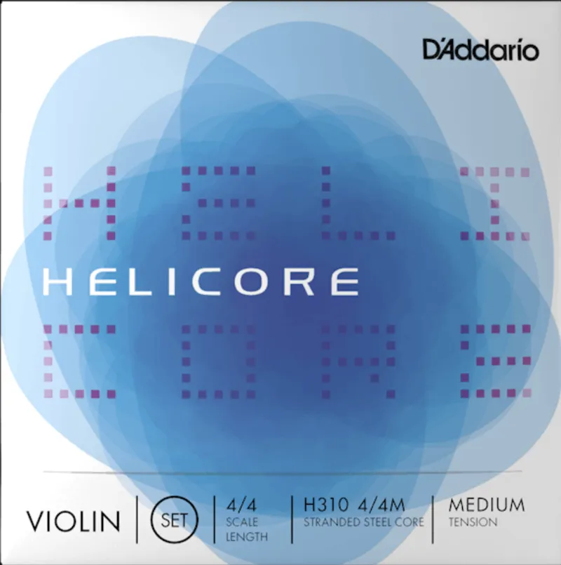 DAddario H310 Helicore Violin String Set Medium Tension - 4/4 Scale
