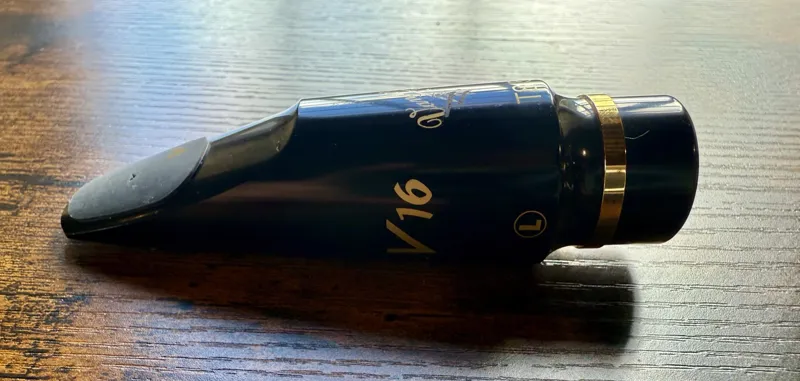 Vandoren V16 T8.5 Ebonite Tenor Saxophone Mouthpiece - Large Chamber EX DISPLAY-3