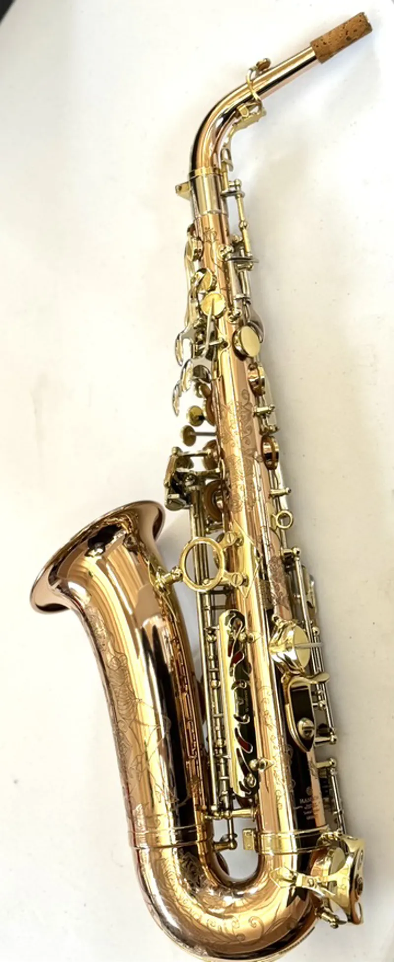 Pre Owned Hanson 'Monarch' Alto Saxophone - Bronze Body-1