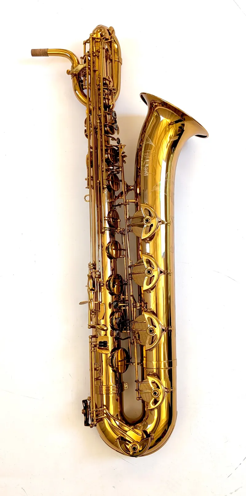 Secondhand Hanson Series VIII Baritone Saxophone in Deep Gold Lacquer