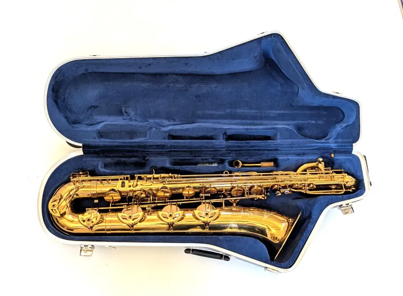 Secondhand Hanson Series VIII Baritone Saxophone in Deep Gold Lacquer-4
