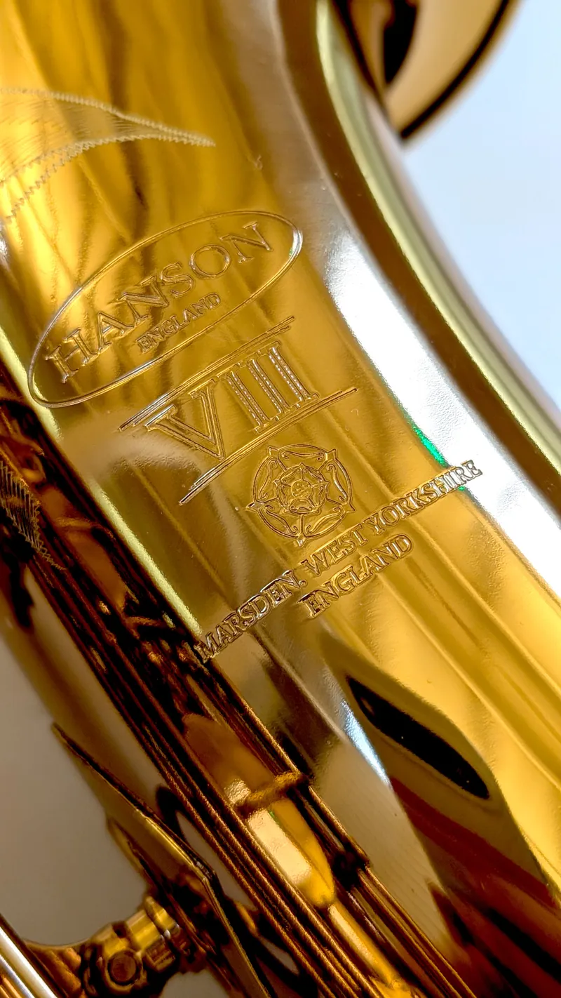 Secondhand Hanson Series VIII Baritone Saxophone in Deep Gold Lacquer-3