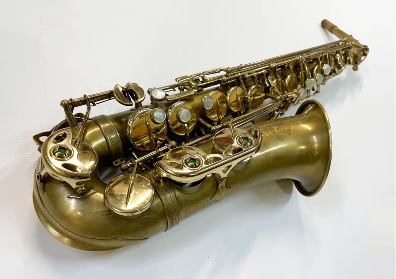 Selmer Mark VI Alto Saxophone - Immaculate. Raw brass and Roo pads.-3