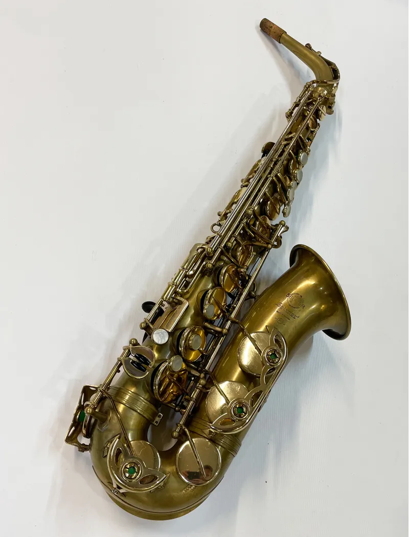 Selmer Mark VI Alto Saxophone - Immaculate. Raw brass and Roo pads.-2