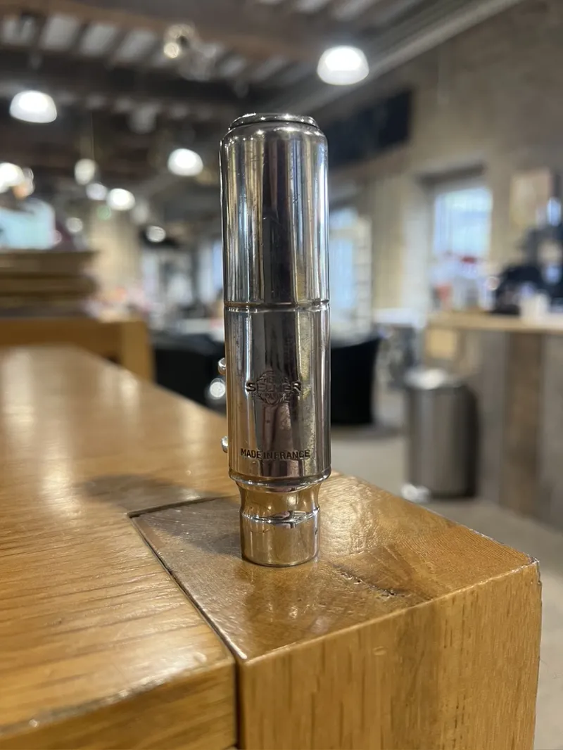 Secondhand Selmer Jazz D Metal Alto Saxophone Mouthpiece - with Ligature and Cap-2