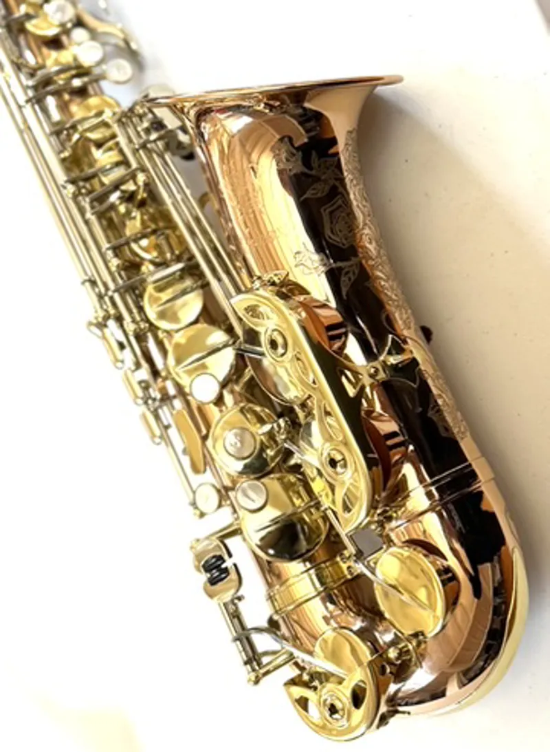 Pre Owned Hanson 'Monarch' Alto Saxophone - Bronze Body-4