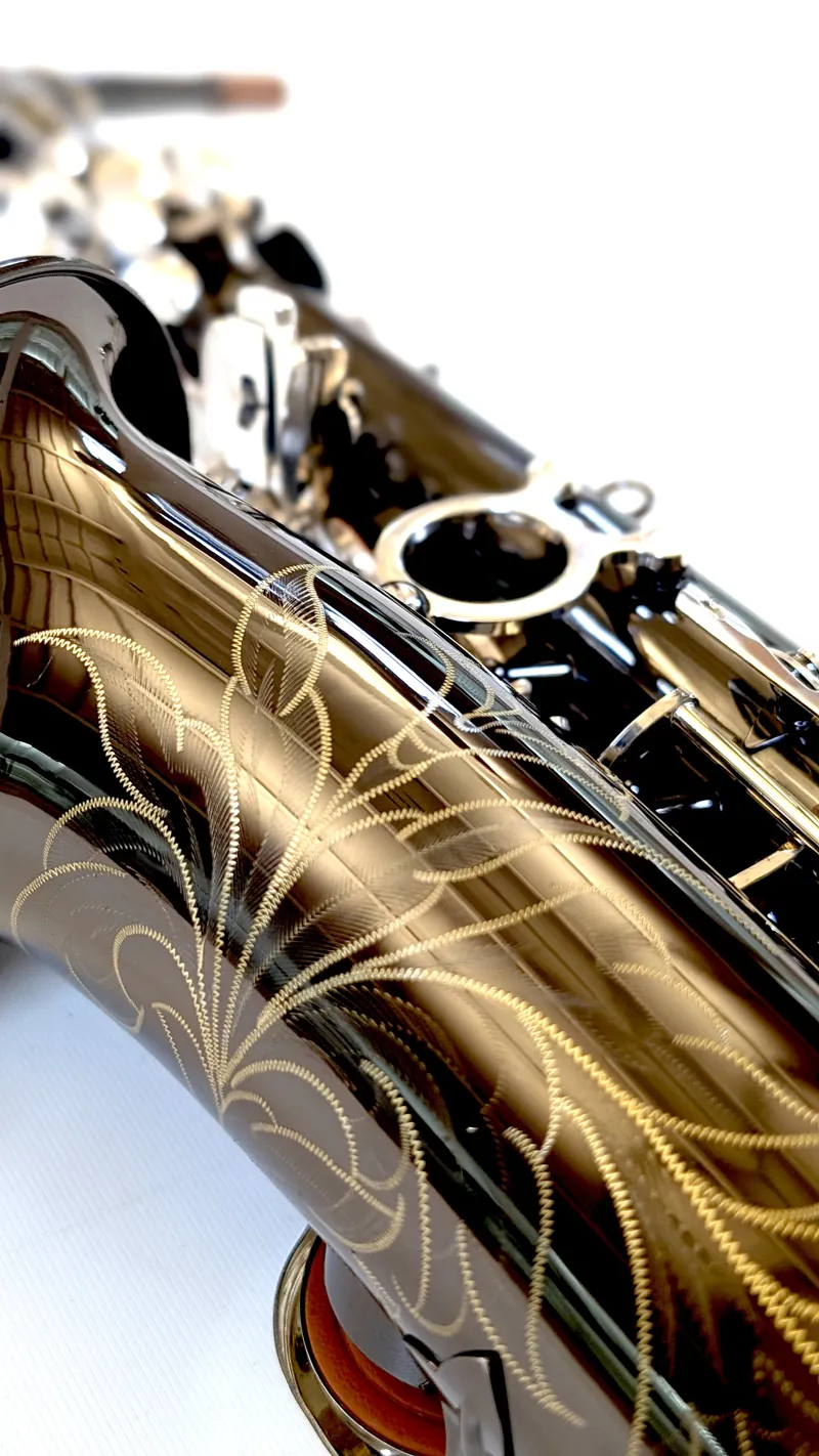 Secondhand Series V Alto Black with Silverplated Keys-3