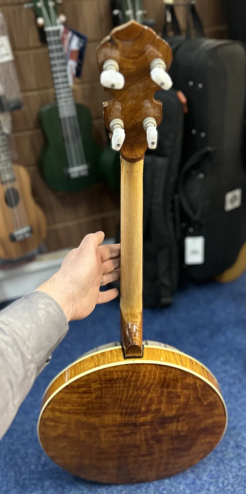 Secondhand Sully Tenor 4 String Banjo-4