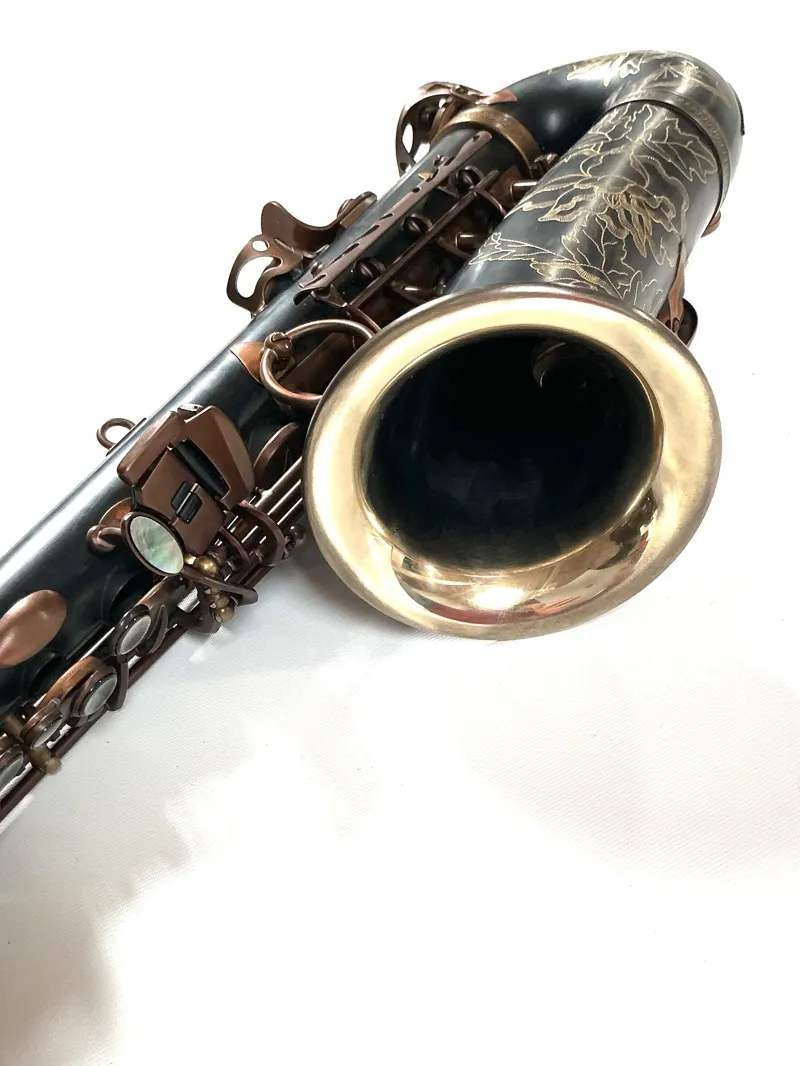Hanson LX Gold Brass Alto Saxophone Hand Rubbed Raw Brass-4