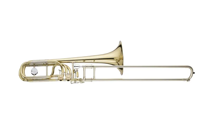 John Packer JP333 Rath Bb/F/G Bass Trombone - Silverplate