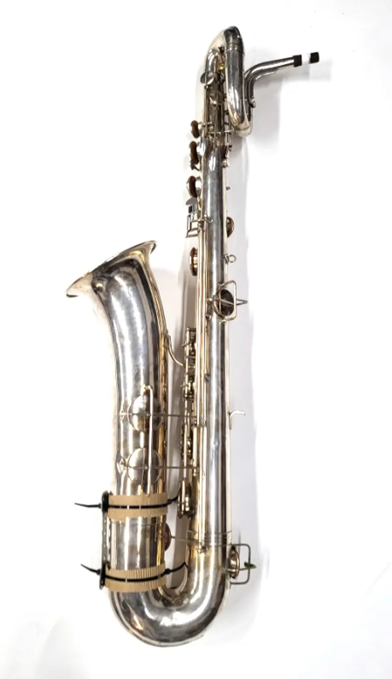 Secondhand Majestic Baritone Saxophone - Silverplated-1