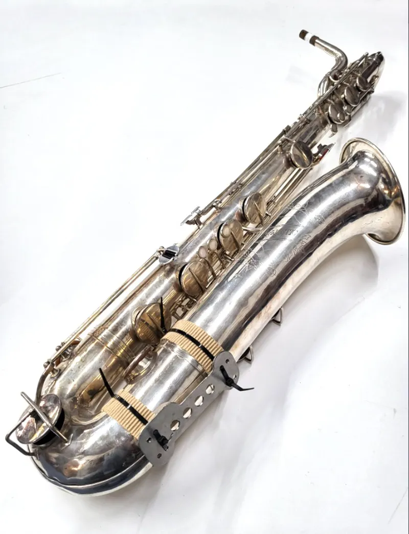 Secondhand Majestic Baritone Saxophone - Silverplated-2