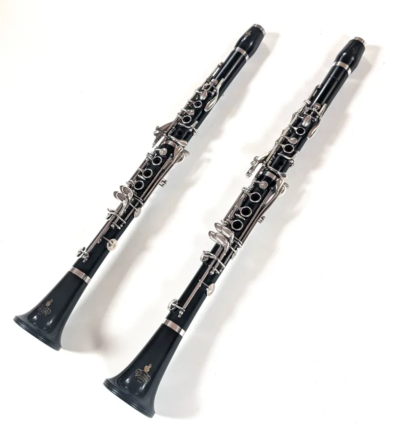 Pair Of Secondhand Boosey And Hawkes 1010 Symphony Clarinets-1