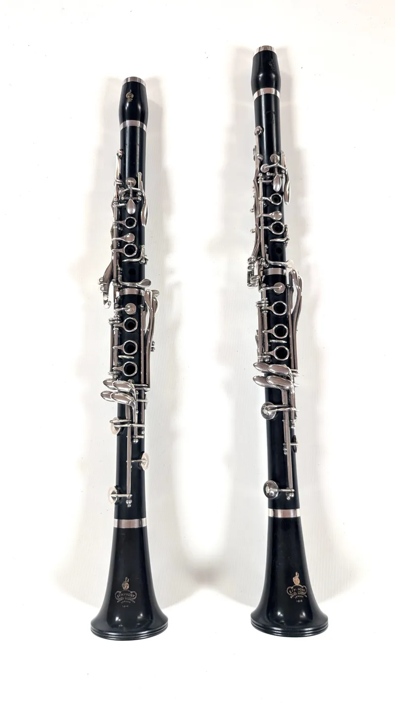 Pair Of Secondhand Boosey And Hawkes 1010 Symphony Clarinets