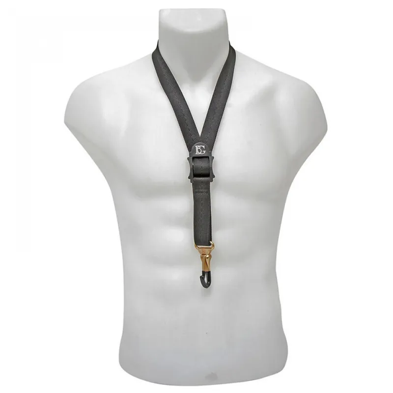 BG S30MSH Alto and Tenor Sax Standard Neck Strap Metal Hook - Black