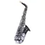 Hanson Series V Alto Saxophone Black with Silver Plated Keys