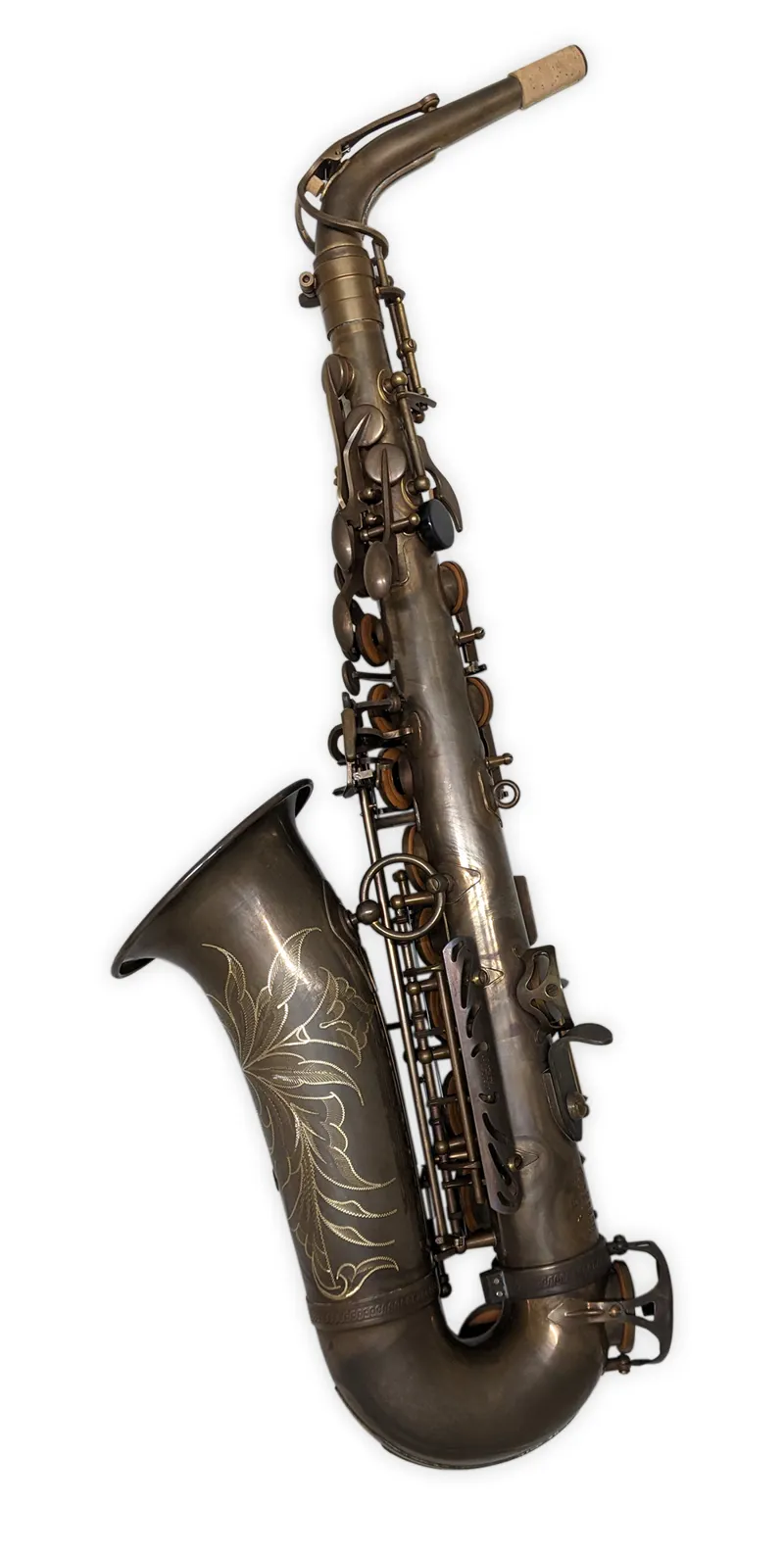 Hanson LX Alto Saxophone Hand Rubbed Raw Brass-2