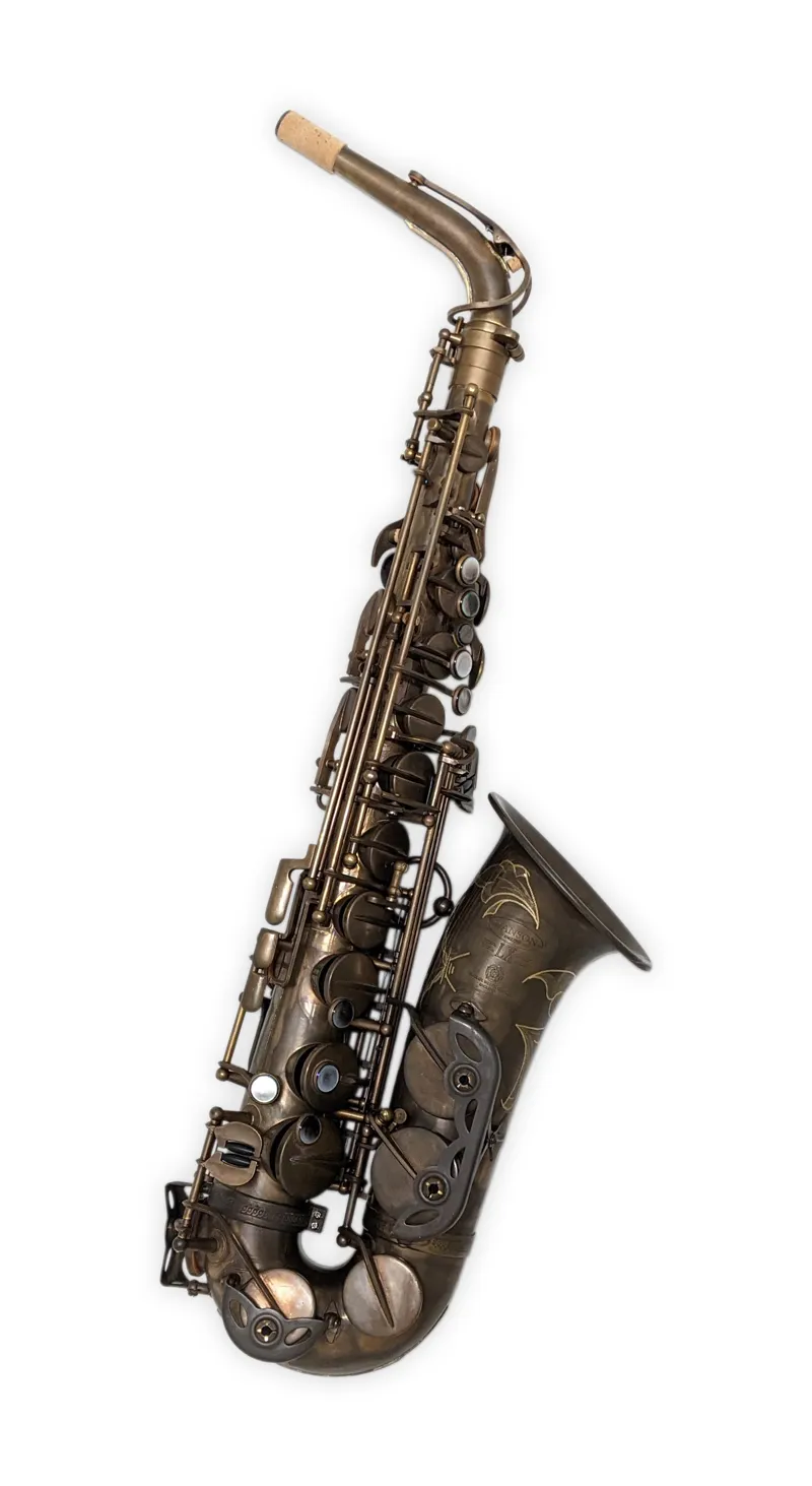 Hanson LX Alto Saxophone Hand Rubbed Raw Brass
