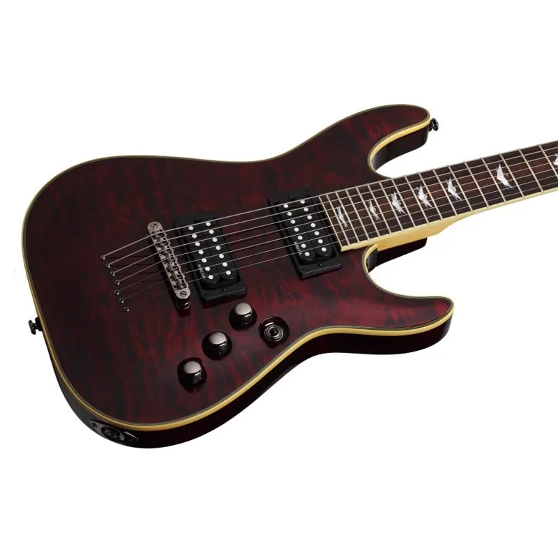 Schecter Omen Extreme-7 7-String Electric Guitar - Black Cherry-5