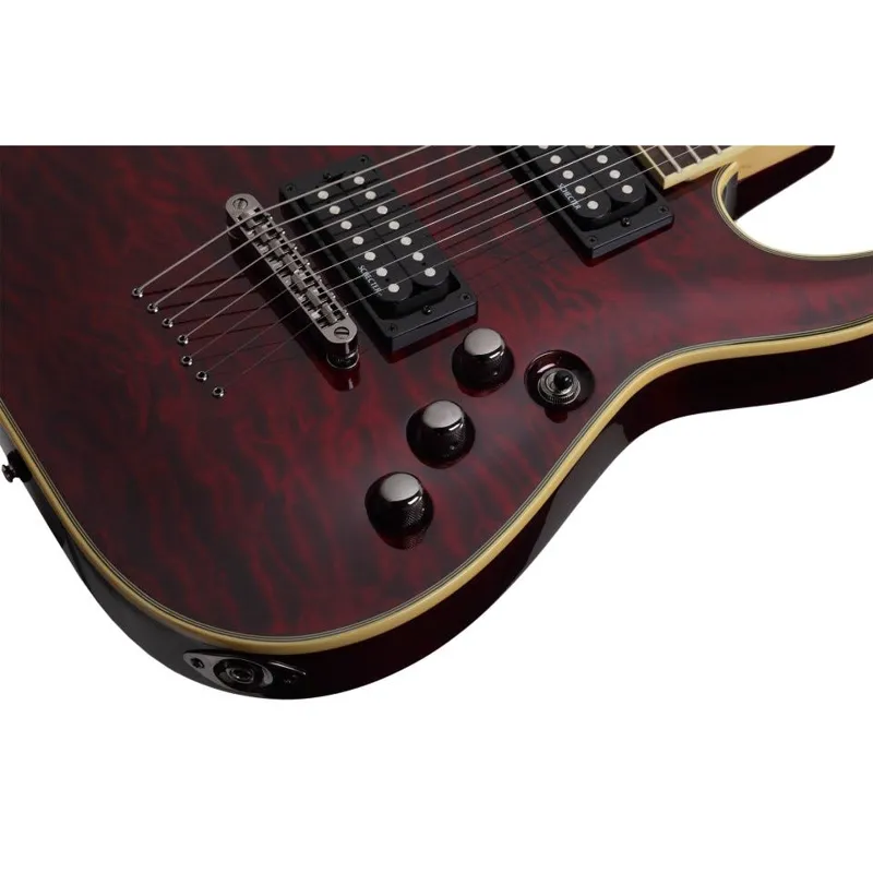 Schecter Omen Extreme-7 7-String Electric Guitar - Black Cherry-4