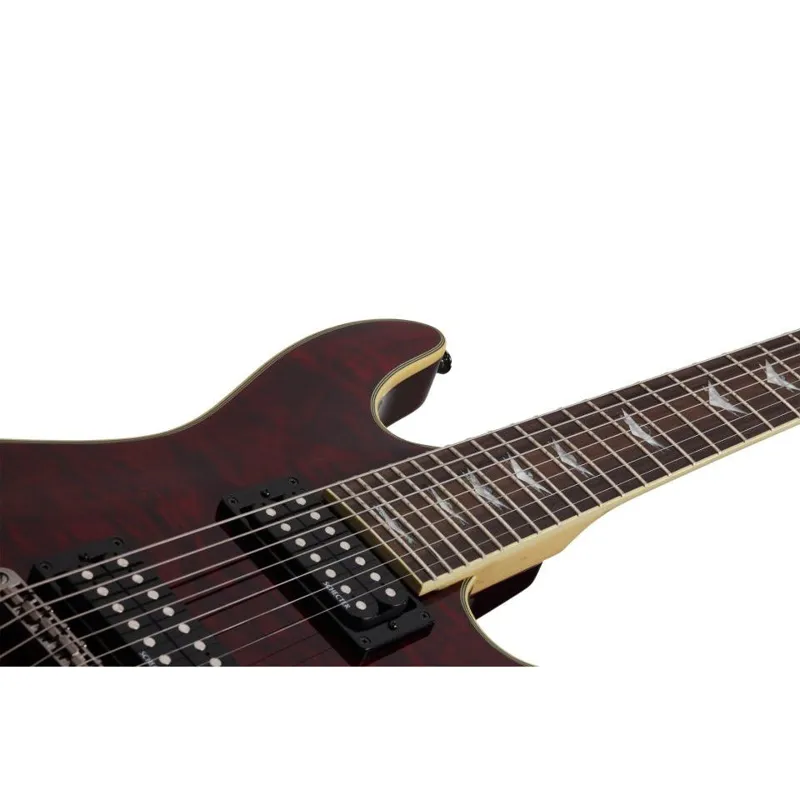 Schecter Omen Extreme-7 7-String Electric Guitar - Black Cherry-3
