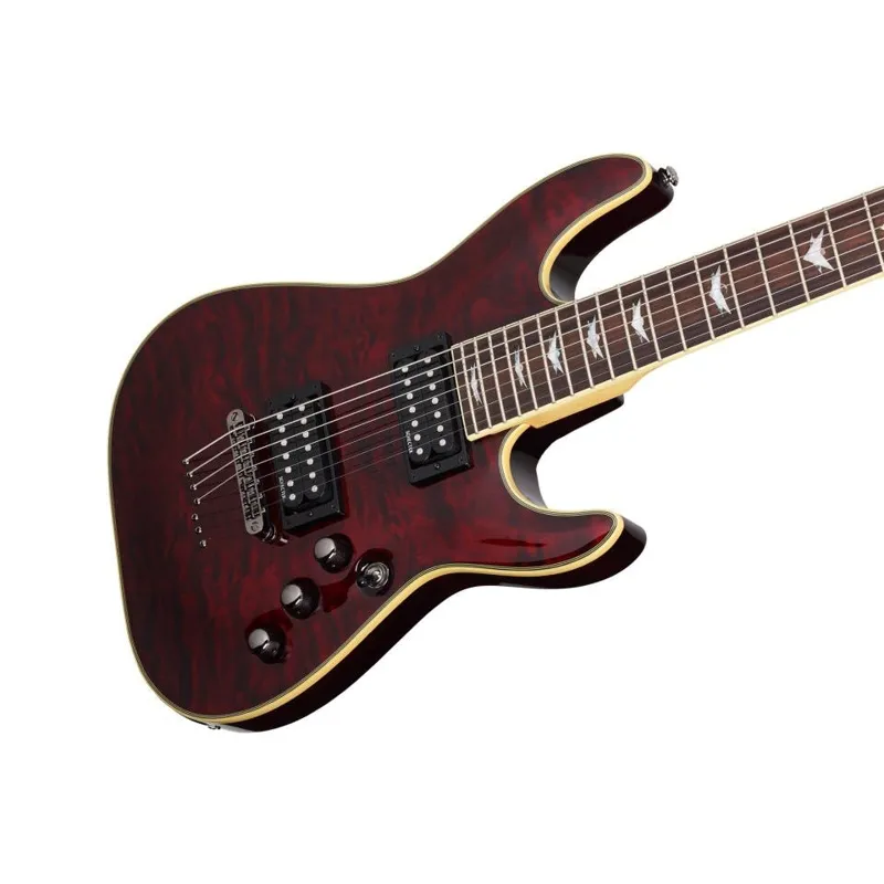 Schecter Omen Extreme-7 7-String Electric Guitar - Black Cherry-2