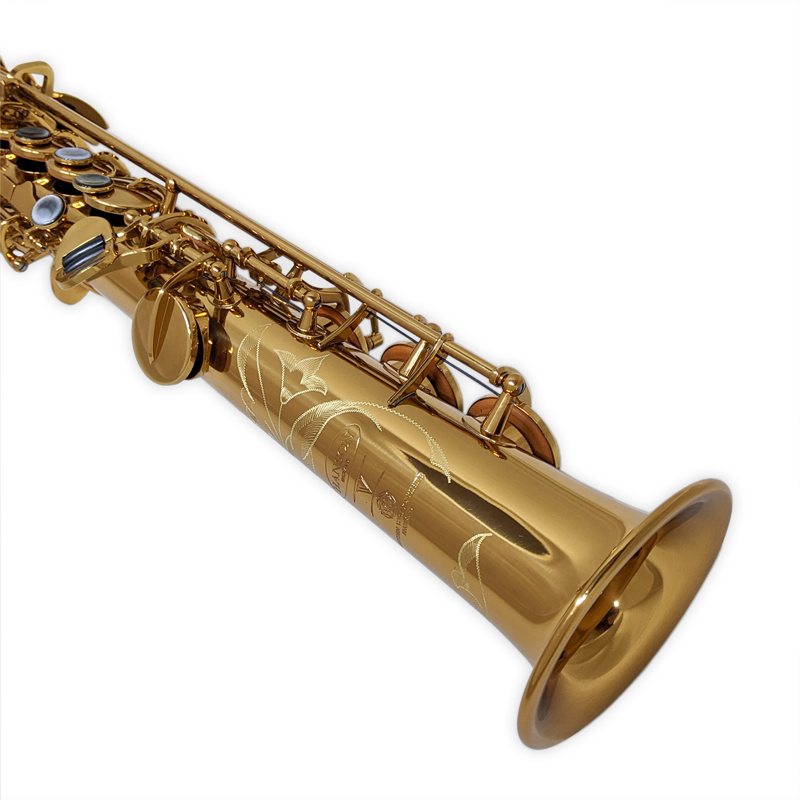 Hanson Series V Soprano Saxophone in Deep Gold Lacquer-1