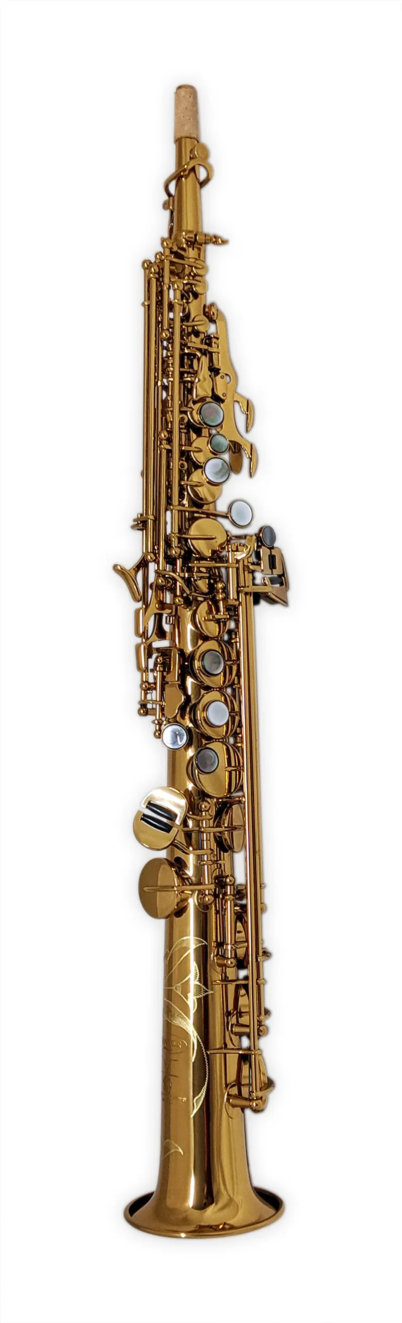 Hanson Series V Soprano Saxophone in Deep Gold Lacquer