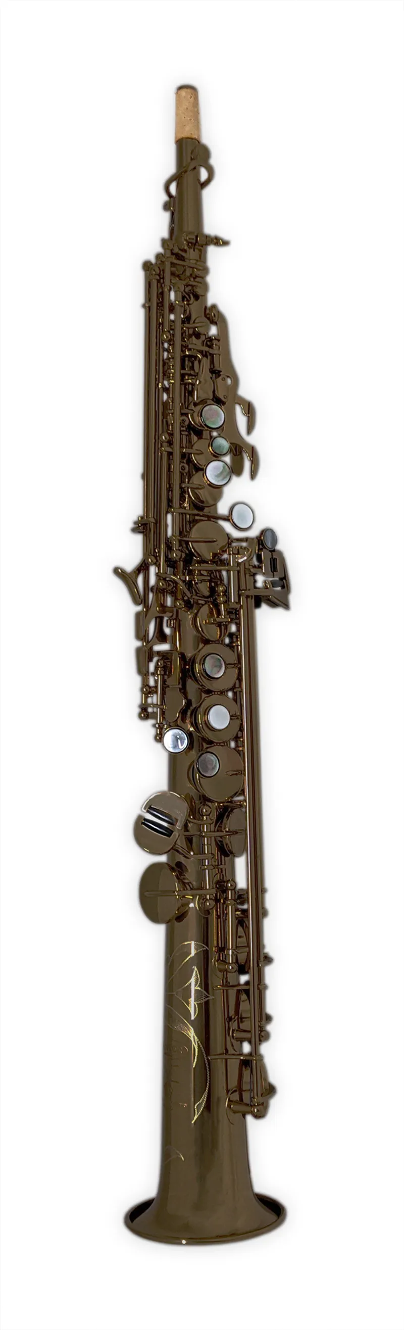 Hanson Series V Soprano Saxophone Hand Rubbed Raw Brass