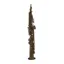 Hanson Series V Soprano Saxophone Hand Rubbed Raw Brass