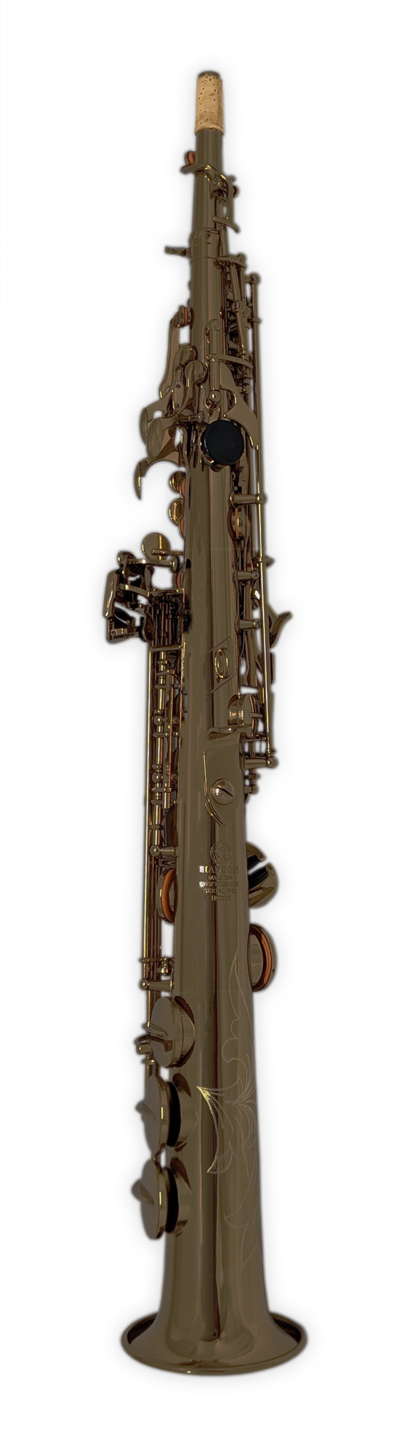 Hanson Series VIII Soprano Saxophone Hand Rubbed Raw Brass-1