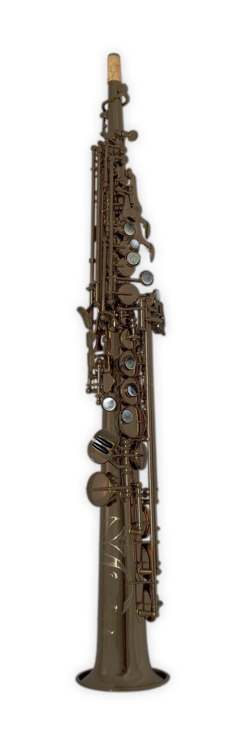 Hanson Series VIII Soprano Saxophone Hand Rubbed Raw Brass