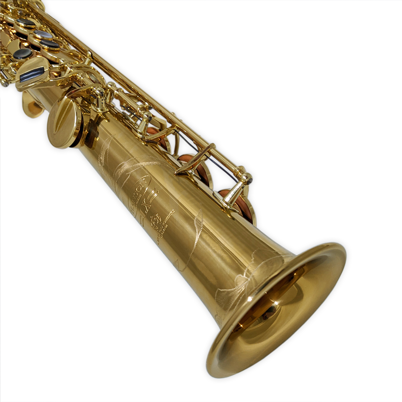 Hanson LX Soprano Saxophone in Deep Gold lacquer-1