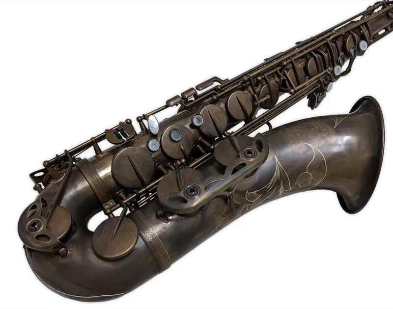Hanson LX Tenor Saxophone Hand Rubbed Raw Brass-2