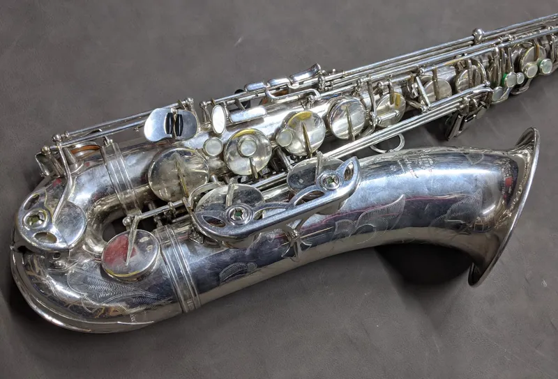Secondhand Selmer Mark VII Tenor Saxophone - Silverplate-3