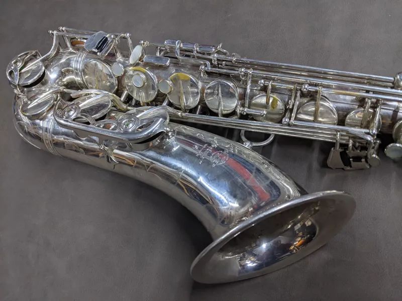 Secondhand Selmer Mark VII Tenor Saxophone - Silverplate-4