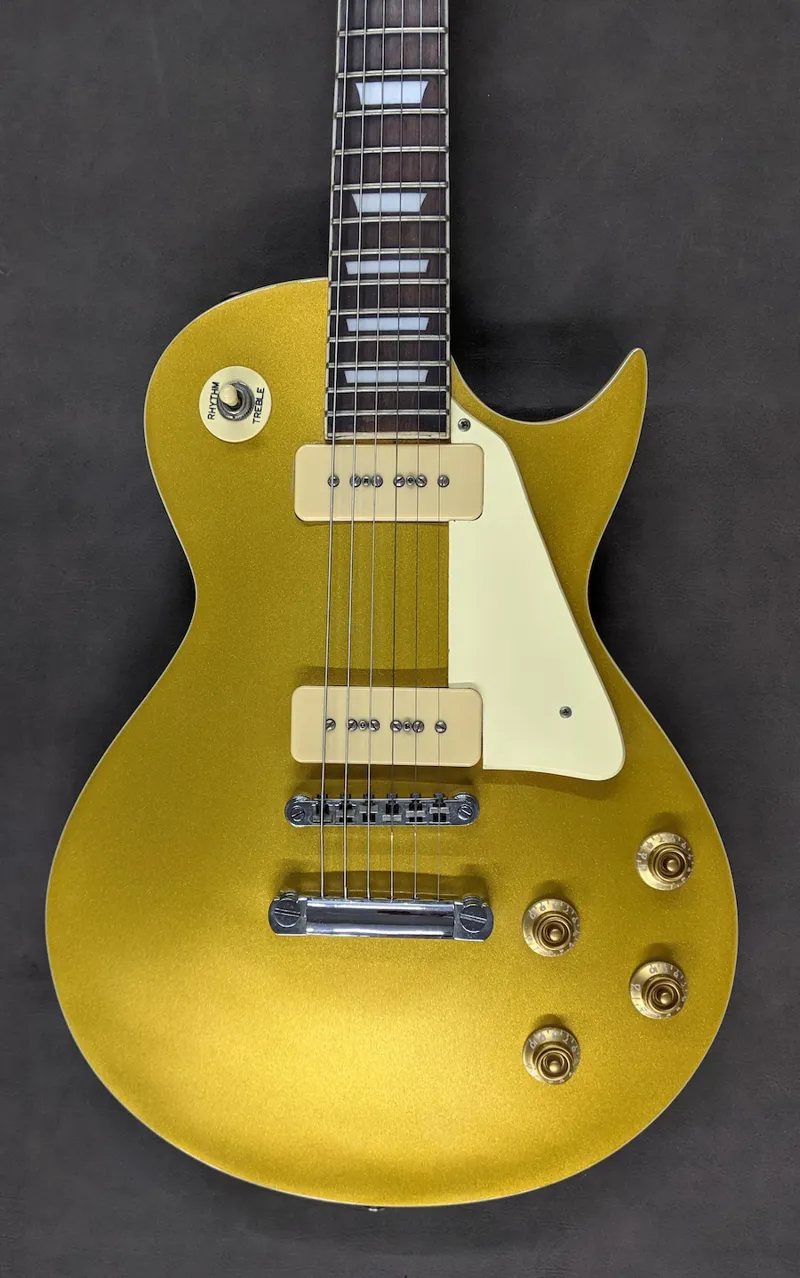Secondhand Vintage V100 Reissued Electric Guitar - Gold Top-1