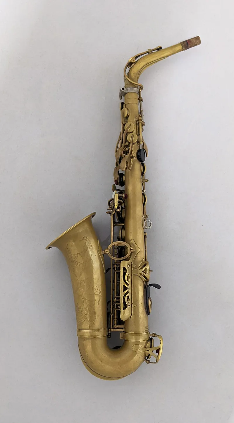 Secondhand Yamaha YAS-82Z Raw Brass Alto Saxophone-1
