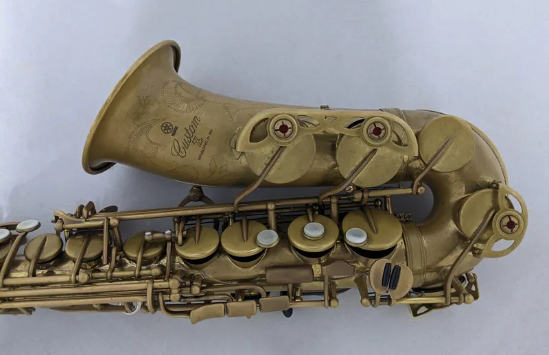 Secondhand Yamaha YAS-82Z Raw Brass Alto Saxophone-2